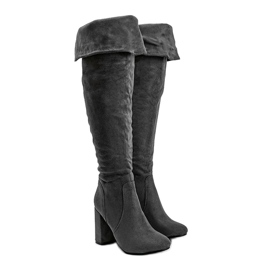 Grå, isolerade stövlar med en mjuk infraröd ovandel 1