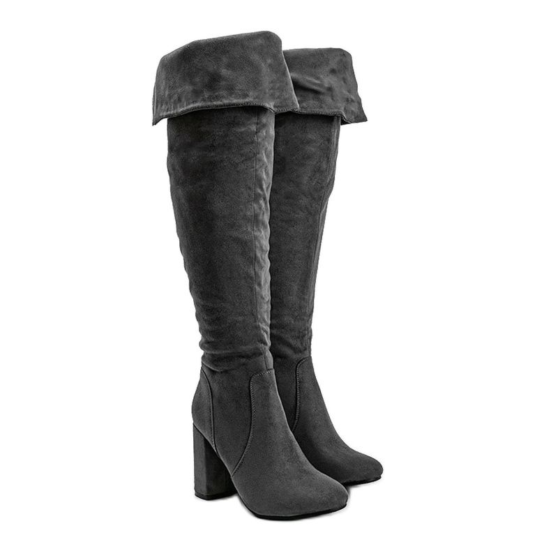 Grå, isolerade stövlar med en mjuk infraröd ovandel 1