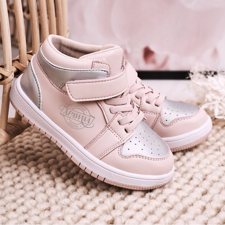 Apawwa Barnsportskor Rosa Silver Madison 2