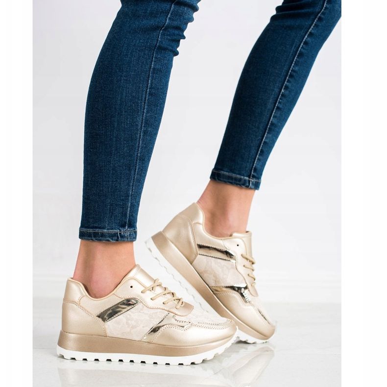 Bestelle Snygga sneakers beige 2