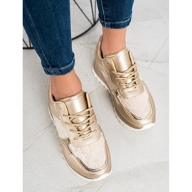 Bestelle Snygga sneakers beige 1