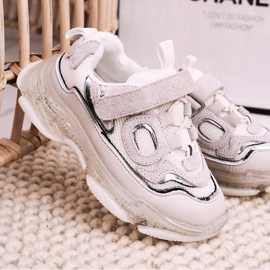 Apawwa Barnsportskor Sneakers med genomskinlig sula Vit Bailey 1