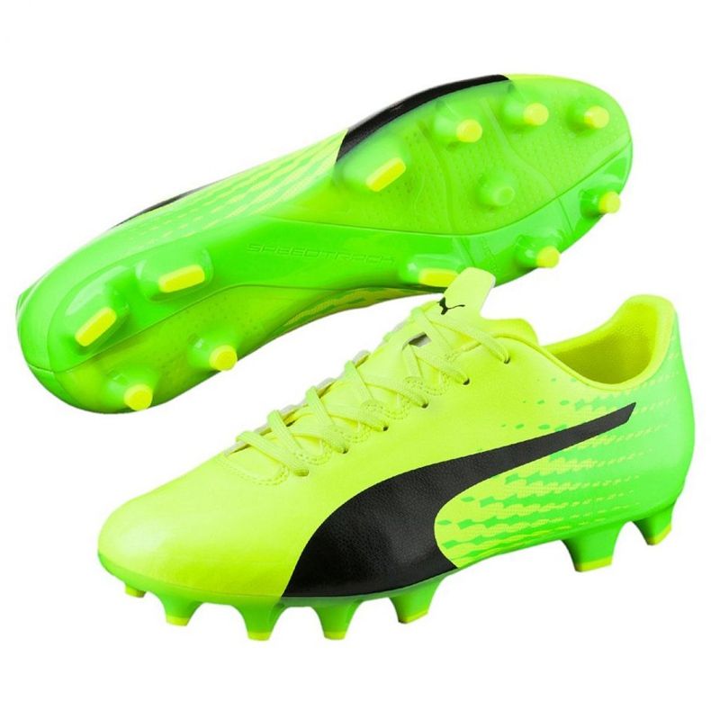 Fotbollsskor Puma Evo Speed ​​17.4 Fg M 104017 01 grön 3