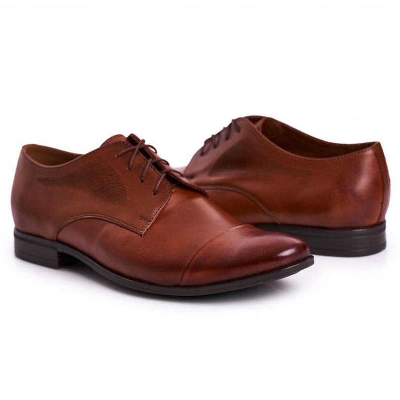 Bednarek Polish Shoes Brun läder Bednarek tofflor för män 3