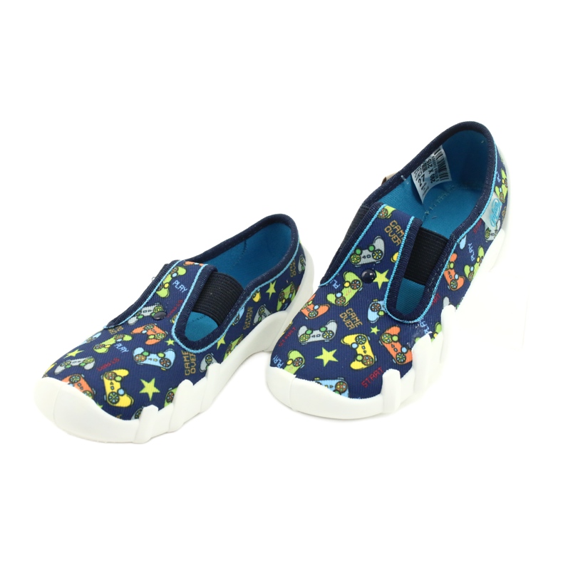 Befado barnskor 290X215 marinblå blå grå gul 2