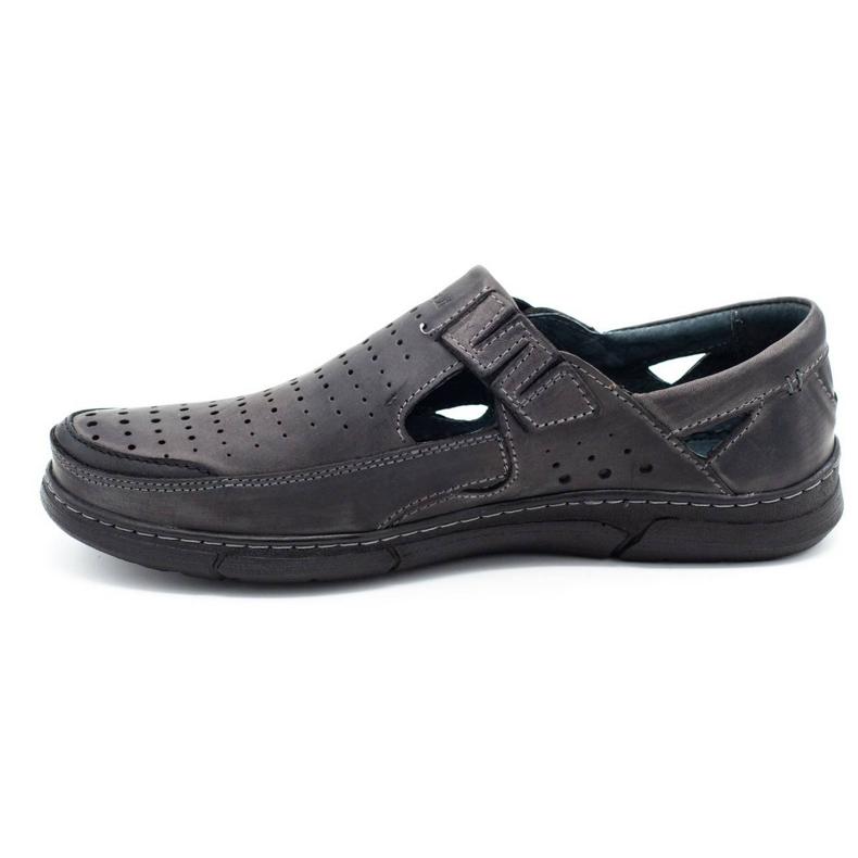 Polbut Herr sommaröppnade skor J73L grå 2