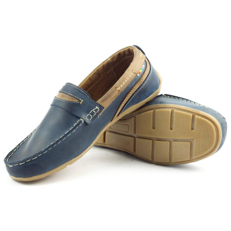 Herrskor loafers 295 marinblå 2