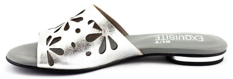 Exousite Tofflor för genombrutna damer 1072 silver silver- 2