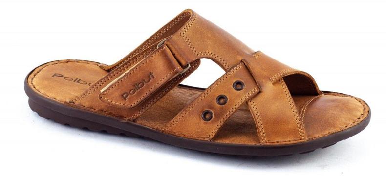 Polbut Tofflor för män SA05 röd orange 1