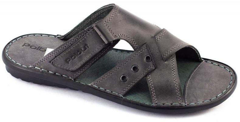 Polbut Grå SA05 herr tofflor 1