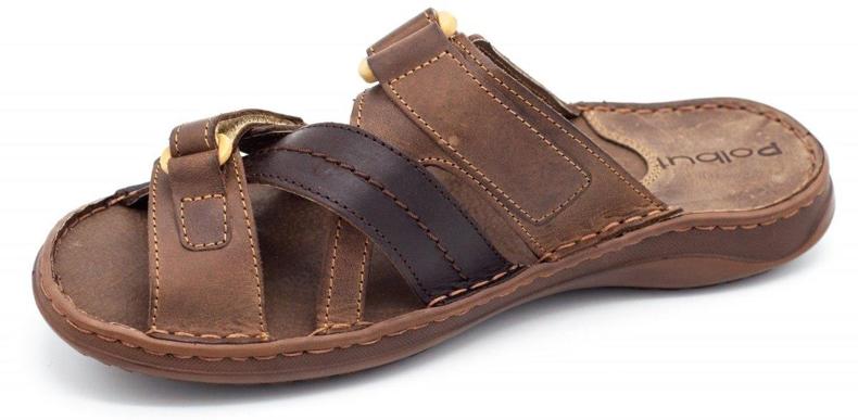 Polbut Tofflor för män SA06 brun 2