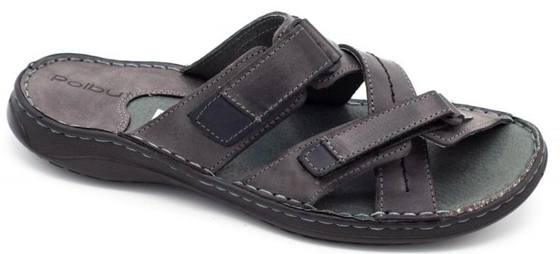 Polbut Grå SA06 tofflor för män 1