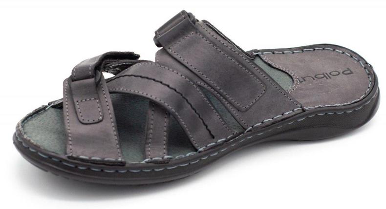 Polbut Grå SA06 tofflor för män 2