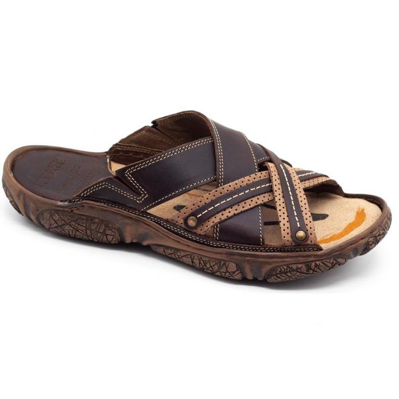 Lemar Tofflor för män 1654 brun 1