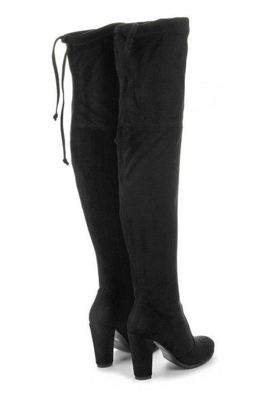 Saway Svarta stövlar för kvinnor på stolpen KM229 2