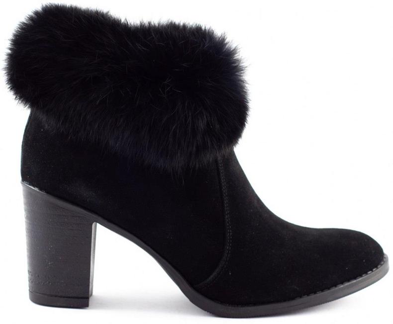 Olivier Svarta Maia-isolerade stövlar med päls 1