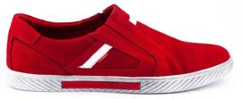 Polbut Slip-on herrskor JO21 röd 1