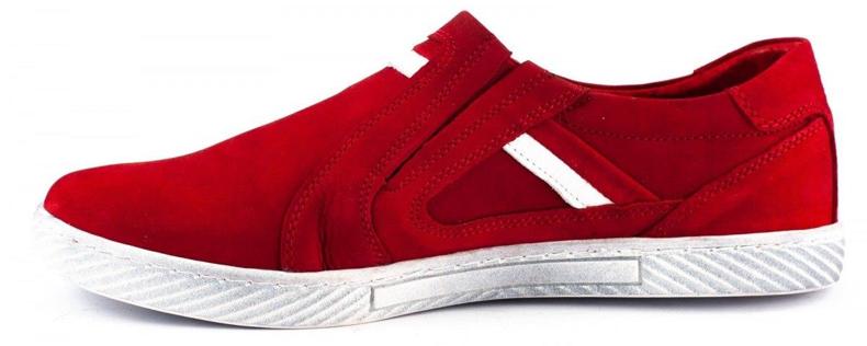 Polbut Slip-on herrskor JO21 röd 2