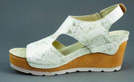 Dolce Pietro Kilsandaler 0888Z vita och silver mångfärgad 2