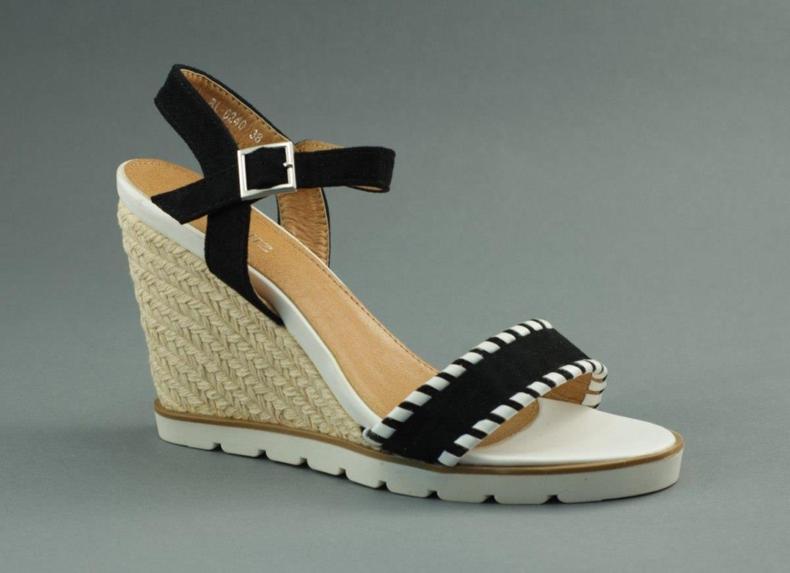 Marqullz Kilsandaler 6240 flätad svart 1