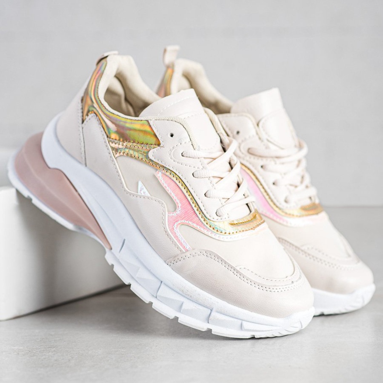 Sweet Shoes Snygga beige sneakers 2