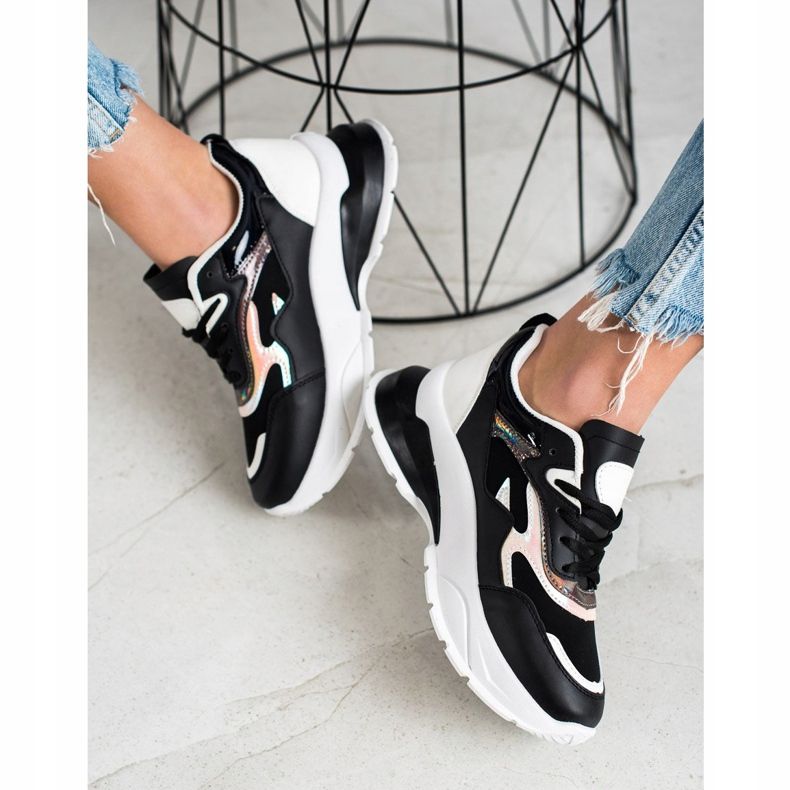 Sweet Shoes Snygga svarta sneakers 1