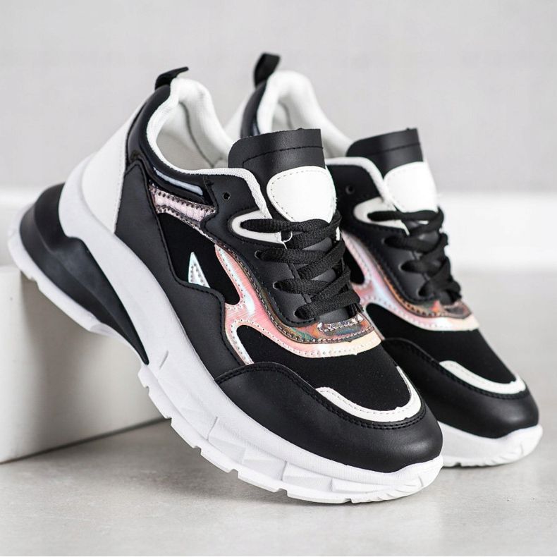 Sweet Shoes Snygga svarta sneakers 2