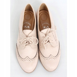 Beis beige snörning loafers 1