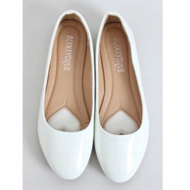 Vitlackerade ballerinor 9988-60 Vit 1