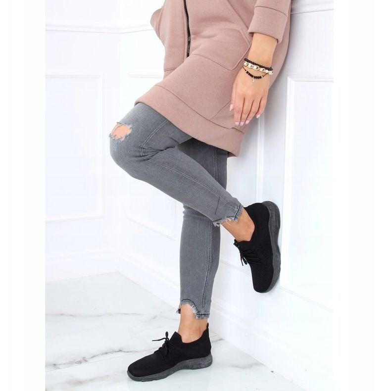 Svarta strumpor sportskor C9239 Negro 2