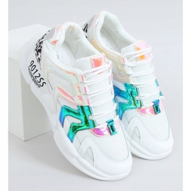 Vita sportskor B0-233 Gul mångfärgad 1