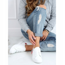 Dam sneakers vita och röda LA132P röda 2
