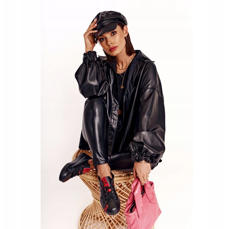 Damskor i läder Big Star EE274303 Svart 2