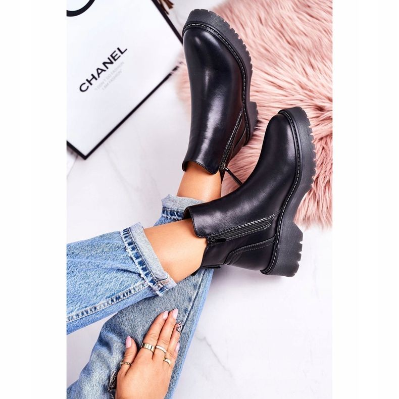 J.STAR But Kvinnors varma stövlar på en gummisula Black Moon Walk svart 3