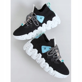 Svart NB387 Svarta högsulade sportskor 1