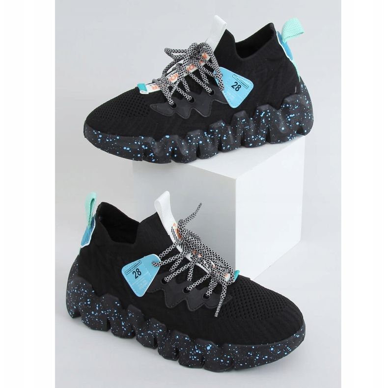 Svarta NB387 Allblacks högsulade sportskor 1