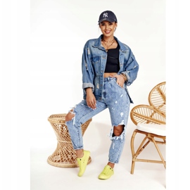 Dam Sneakers Big Star Lime AA274012 gul 2