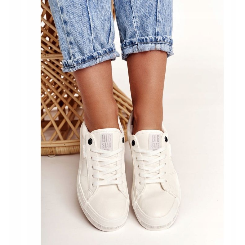 Dam Sneakers Big Star White Snake GG274194 vit 1