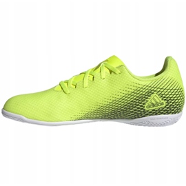 Adidas X Ghosted.4 In M FW6906 fotbollsskor vit, gul neon grön 1