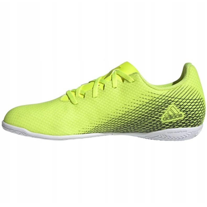 Adidas X Ghosted.4 In M FW6906 fotbollsskor vit, gul neon grön 1