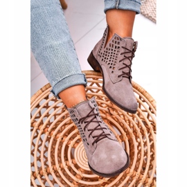 Nicole Cappuccino Susannah stövlar i mocka för kvinnor brun 1