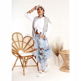 Dam Sneakers Slip-on Big Star FF274219 Vit 1