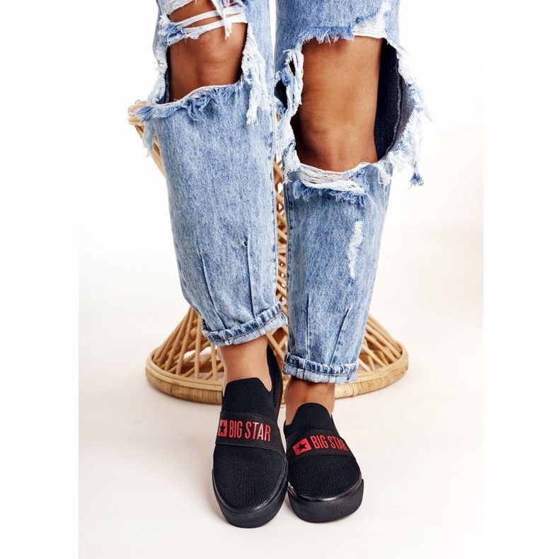 Dam Sneakers Slip-on Big Star FF274221 Svart 2