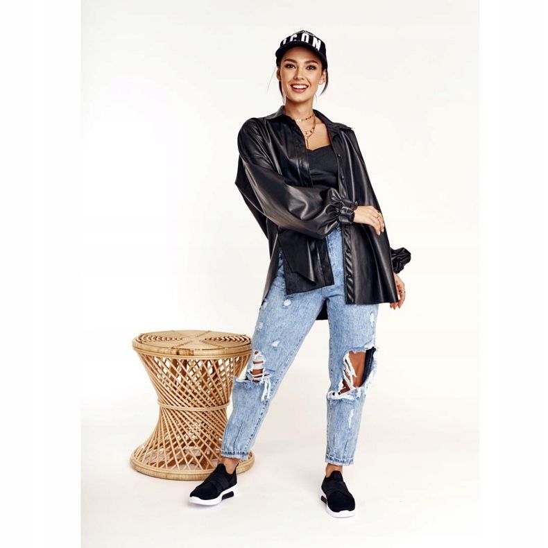 Kvinnors sportskor Slip-on Memory Foam System Big Star FF274890 svart 2