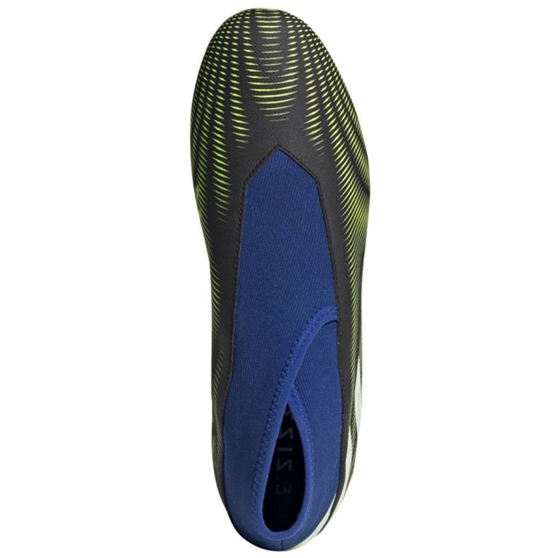 Adidas Nemeziz.3 Ll Fg M FW7411 fotbollsskor vit, svart, blå, gul svart 2
