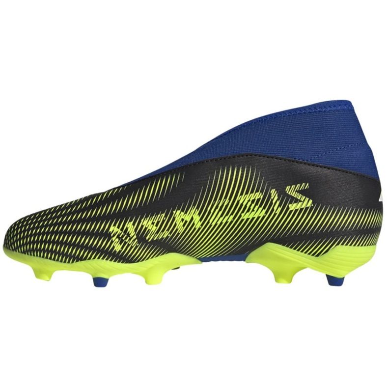 Adidas Nemeziz.3 Ll Fg Jr FY0819 fotbollsskor vit, svart, blå, gul svart 1