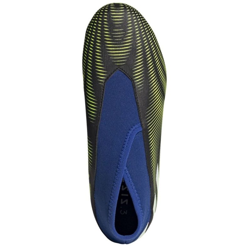 Adidas Nemeziz.3 Ll Fg Jr FY0819 fotbollsskor vit, svart, blå, gul svart 2