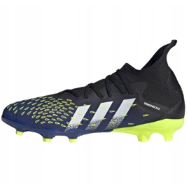 Adidas Predator Freak.3 Fg M FY0610 fotbollsskor vit, svart, royal svart 1