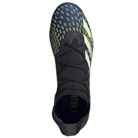 Adidas Predator Freak.3 Fg M FY0610 fotbollsskor vit, svart, kunglig svart 2