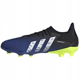 Adidas Predator Freak.3 L Fg M FY0615 fotbollsskor vit, svart, royal svart 1